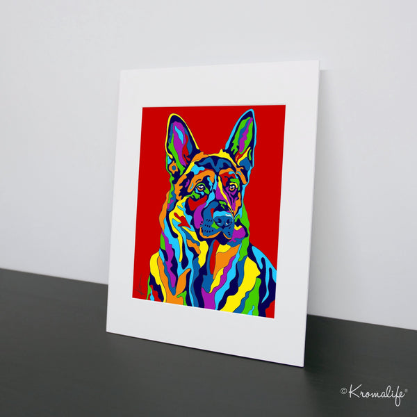 2024 German Shepard artwork - Unique Gift for Dog Lovers - Layered Dog Art