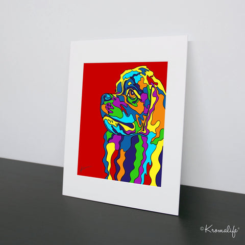 Cocker Spaniel Matted Art Print  | USA Made Giclée Print | Cocker Spaniel Dog Wall Art | Cocker Spaniel Gift