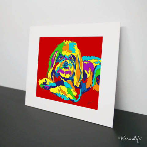 Cute Dog Art Print  | USA Made Giclée Print | Puppy Wall Art | Unique Gift for Dog Lovers