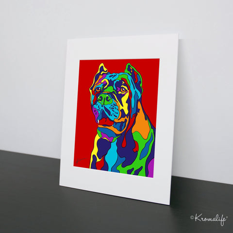 Cane Corso Matted Art Print  | USA Made Giclée Print | Cane Corso Dog Wall Art | Cane Corso Gifts